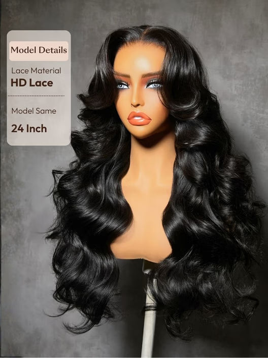 Thin HD Pre Cut Lace Closure Glueless Body Wave Wig with ByeBye-Knots Match All Skin Tones
