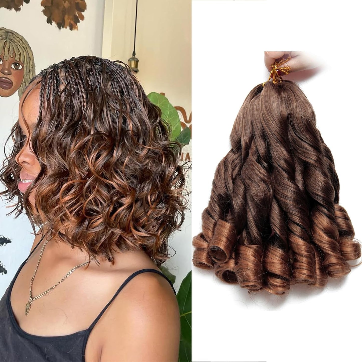 French Curl Braiding Hair Curly Hair Extension,Soft texture,Gorgeous curl pattern,Versatile styling,More color options,Great value,Perfect for any occasion