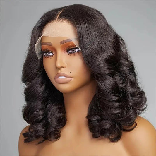 Fashion Big Wave Short Hair Front Lace African Hot Whole Wig