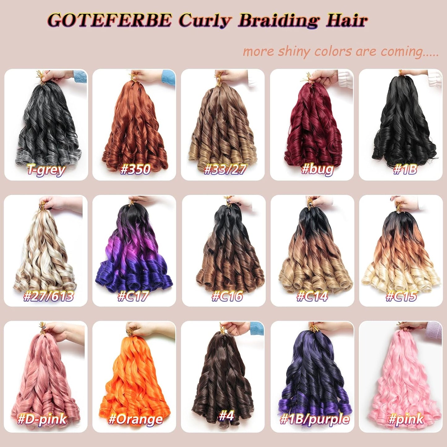 French Curl Braiding Hair Curly Hair Extension,Soft texture,Gorgeous curl pattern,Versatile styling,More color options,Great value,Perfect for any occasion