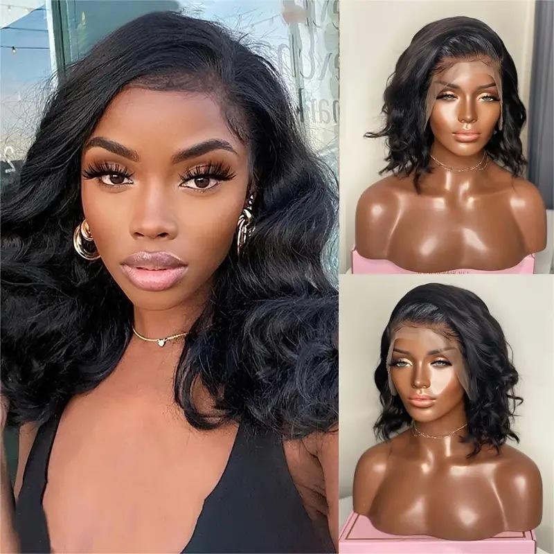 Fashion Big Wave Short Hair Front Lace African Hot Whole Wig