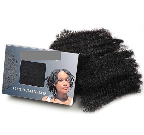 Afro Kinkys Bulk Human Hair for Dreadlock Extensions Repair Loc Twist Braiding