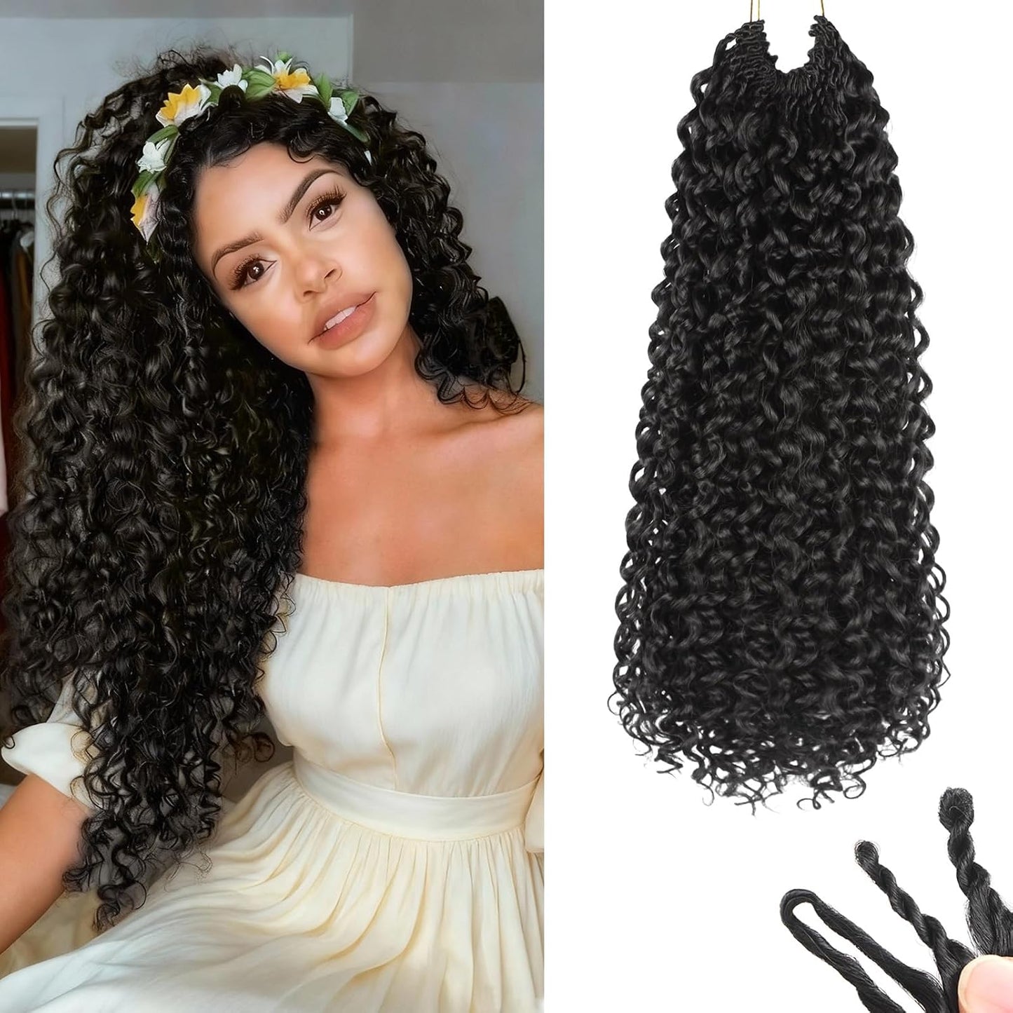 Curly Crochet Hair 16 in Gogo Curl Crochet Hair For Black Women