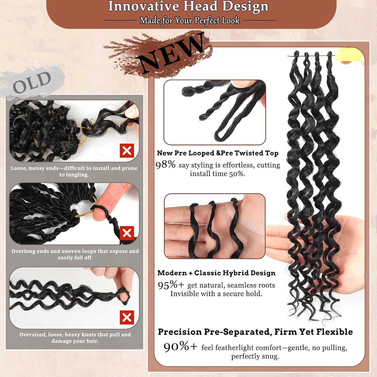 Curly Crochet Hair 16 in Gogo Curl Crochet Hair For Black Women