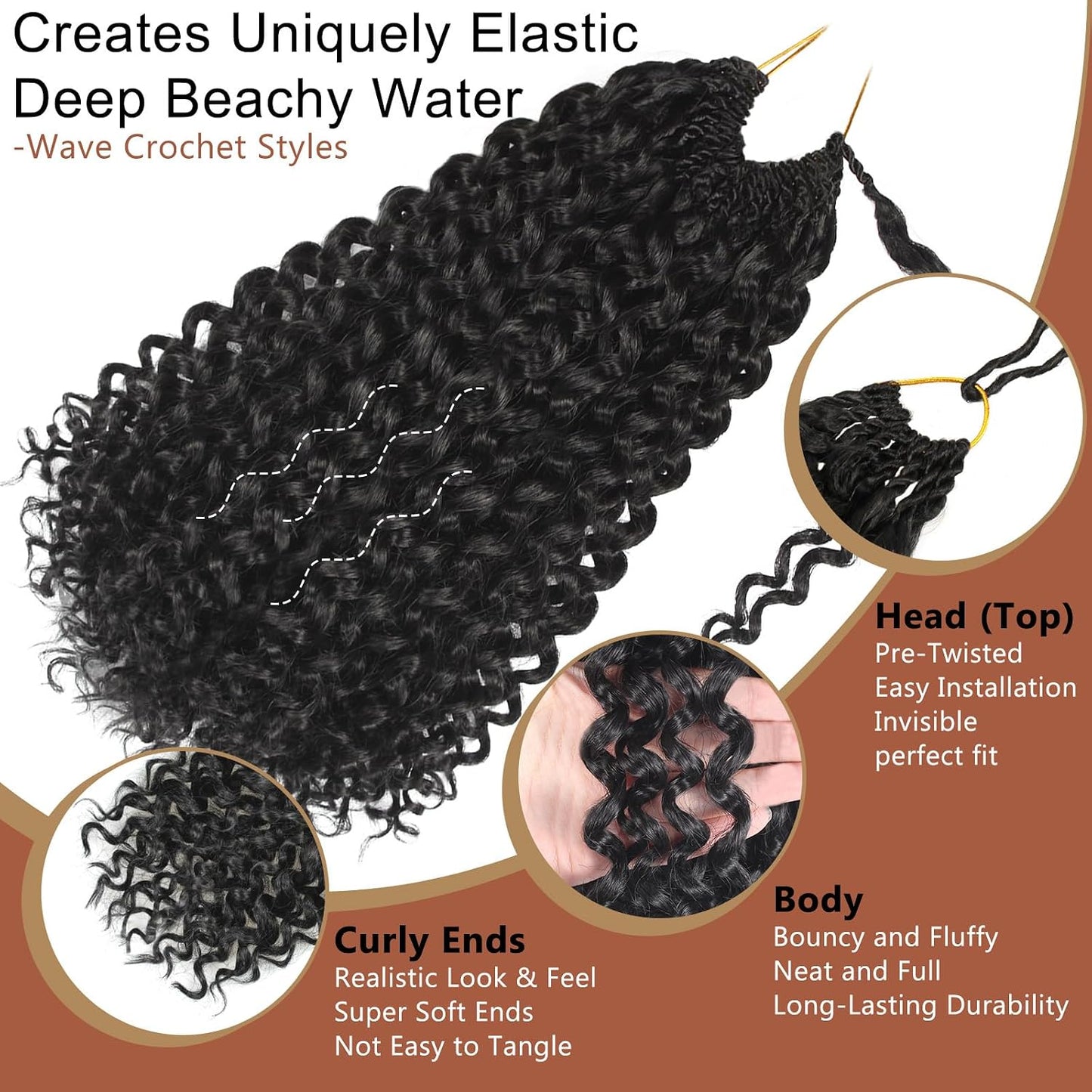 Curly Crochet Hair 14 in Gogo Curl Crochet Hair For Black Women