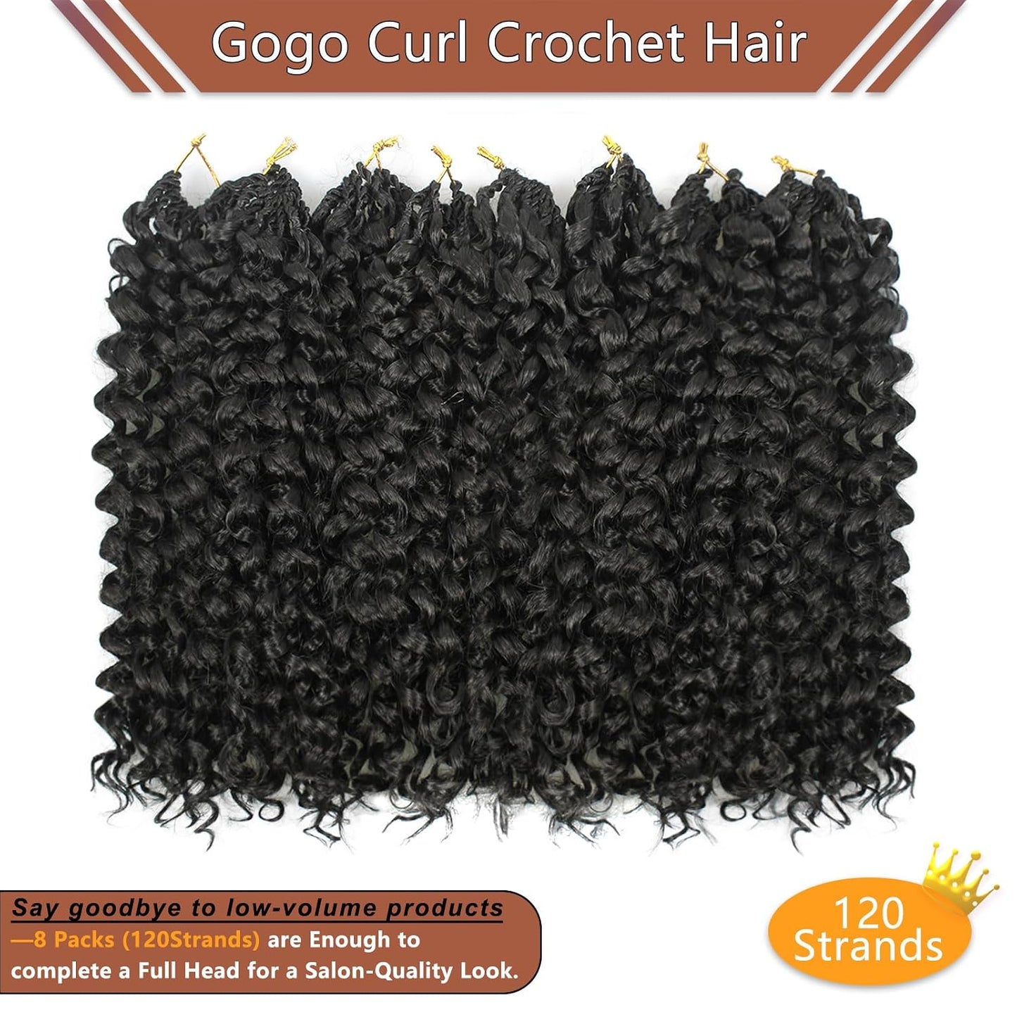 Curly Crochet Hair 14 in Gogo Curl Crochet Hair For Black Women