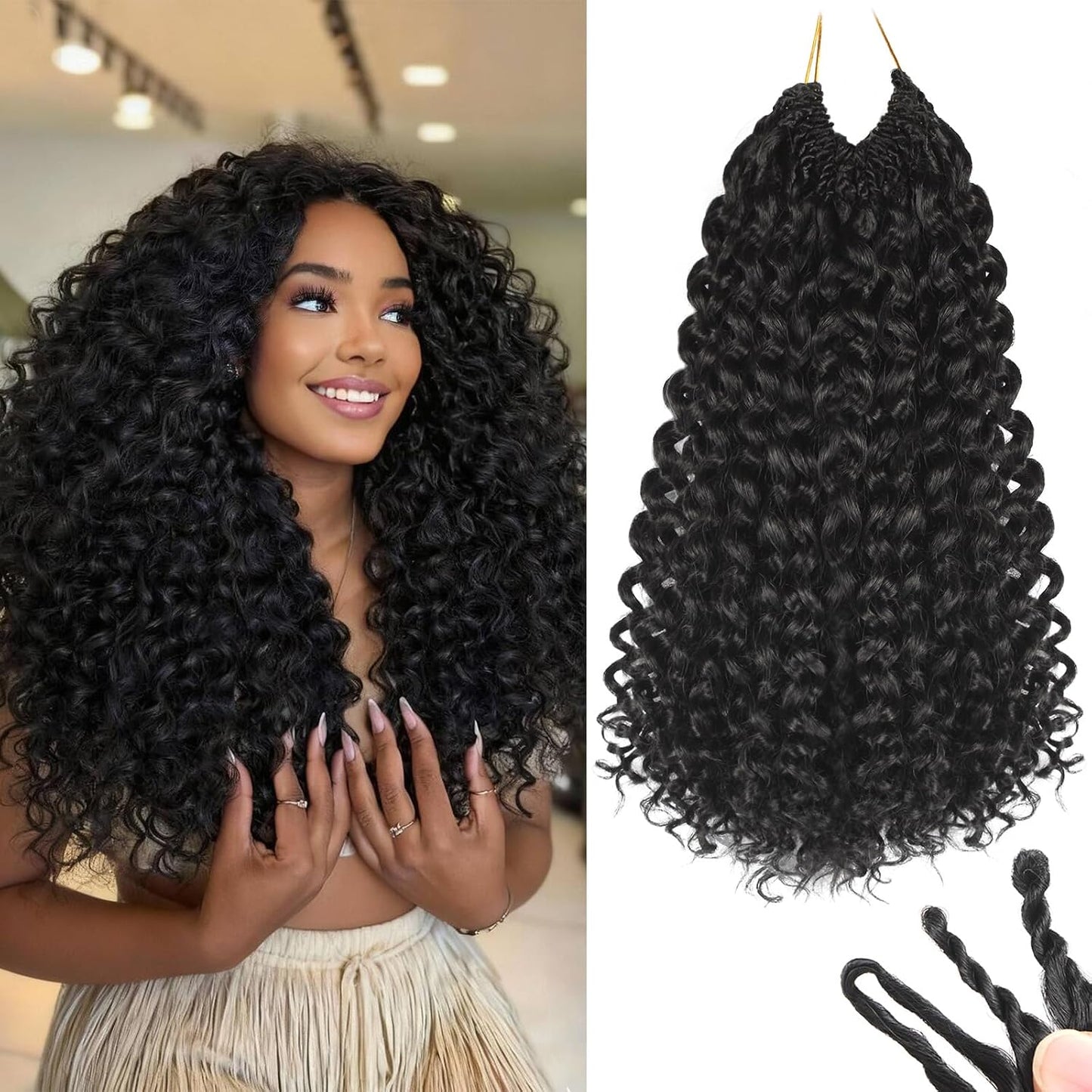 Curly Crochet Hair 14 in Gogo Curl Crochet Hair For Black Women